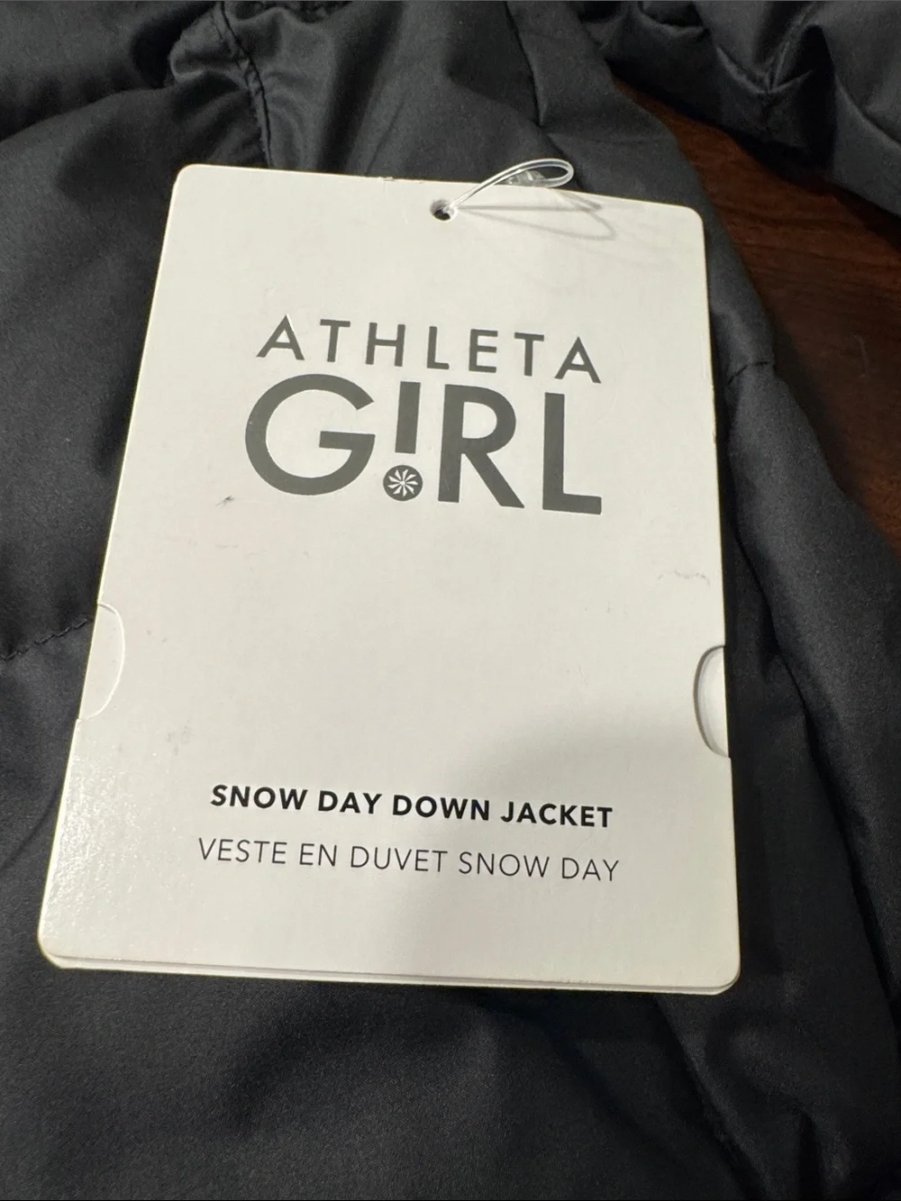 Athleta Girl Snow Day Down Puffer Jacket with Hood NEW XS/6